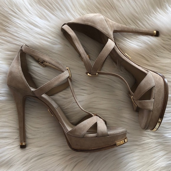 Michael Kors Collection Leandra Suede Sandal 10.5 - Picture 2 of 9